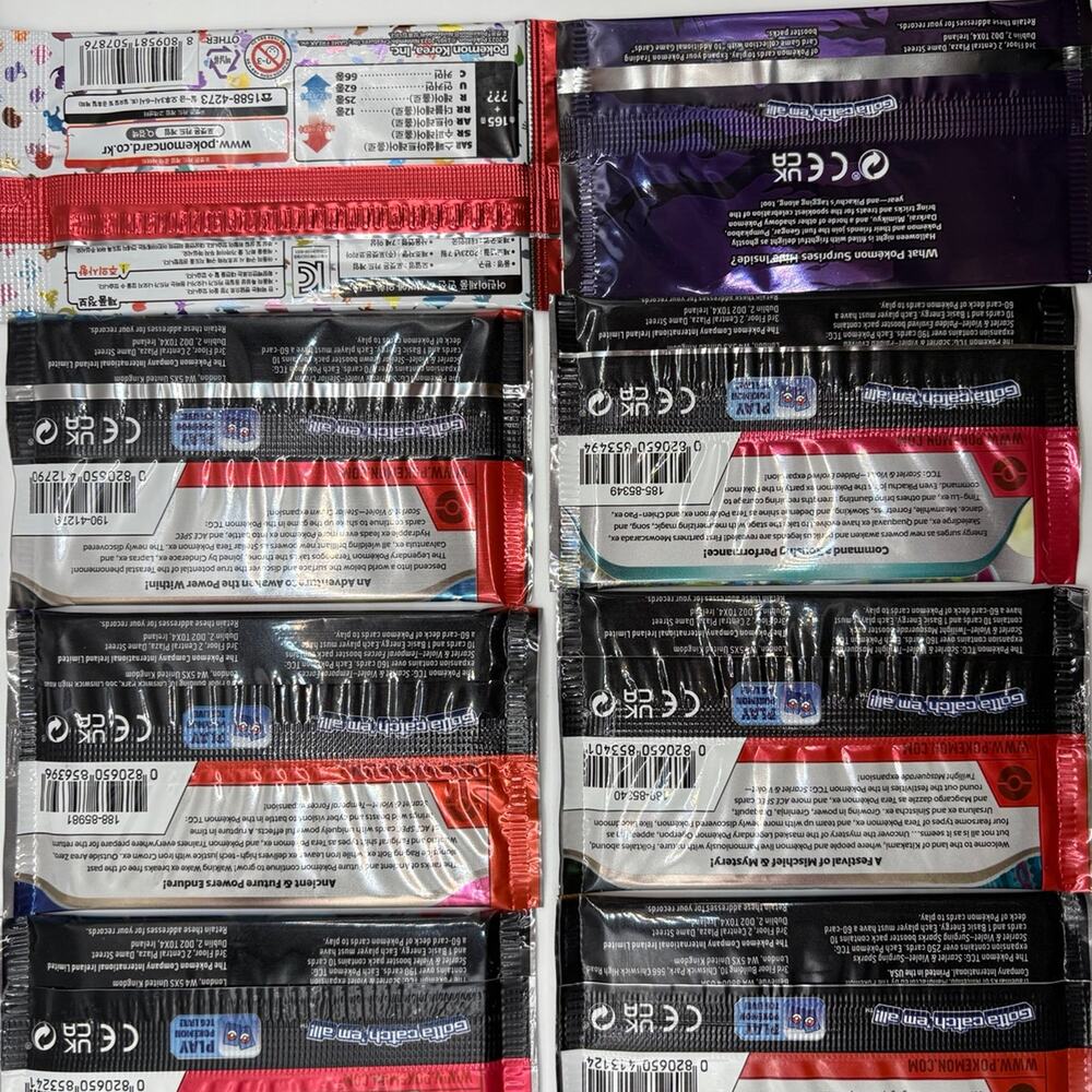 8 x mixed pokemon packs brand new sealed - Picture 2 of 3